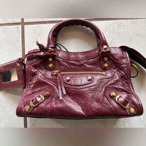 2016 Balenciaga Mini City Violet Prune